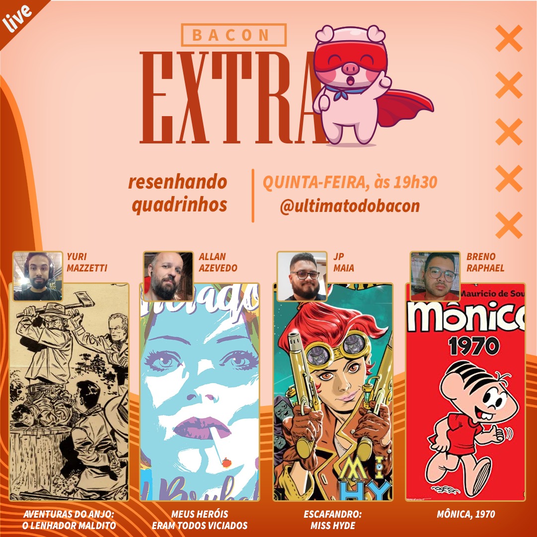 ultimatodobacon's tweet photo. Em cima da hora mas tá valendo! Hoje tem aquela livezona marota pra indicar quadrinhos no Instagram do UB! Com @brenooraphael comandando, teremos Yuri do @racer_pod, Allan do @HqsPages e JP! https://t.co/cOQfDjQjhi