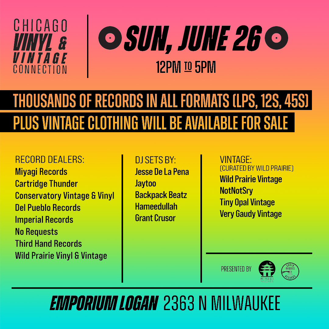 jessedelapena's tweet photo. Tune in to the "5 O'Clock Mix" today @Vocalo 91.1fm for a "Soulquarians" mix by @djtrew @AlteredTapes we talk about the Chicago Vinyl + Vintage Connection 009 this Sun 06/26 @ #EmporiumLogan https://t.co/CyGk18iGv1 #Soulquarians @chivinylconnect #chivinylconnect #vinylconnection https://t.co/mfxjgHZr9X