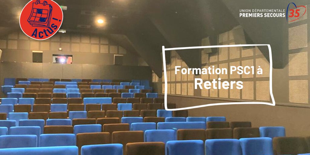 UDPS35's tweet photo. 💪 [ACTU - FORMATION] 

Le samedi 18 juin, l'UDPS a tenu une formation PSC1 au sein du Cinéma le Resteria à Retiers.😉

Merci à nos formateurs de faire bénéficier leur expertise à chaque stagiaire !😇

#udps #formationsecourisme #PSC1 #rennes #rennesmaville #rennescity #retiers https://t.co/1OqcOcQGo4