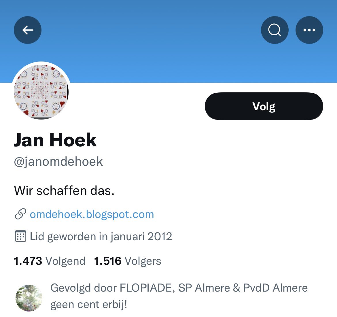 WJLegerstee's tweet photo. โWir schaffen dasโ staat in de Bio van de verantwoordelijke @Groenlinks #Floriade Wethouder in #Almere #JanHoek @janomdehoek
Nou, deze schaffen Sie nicht. https://t.co/zocCmXq7v2