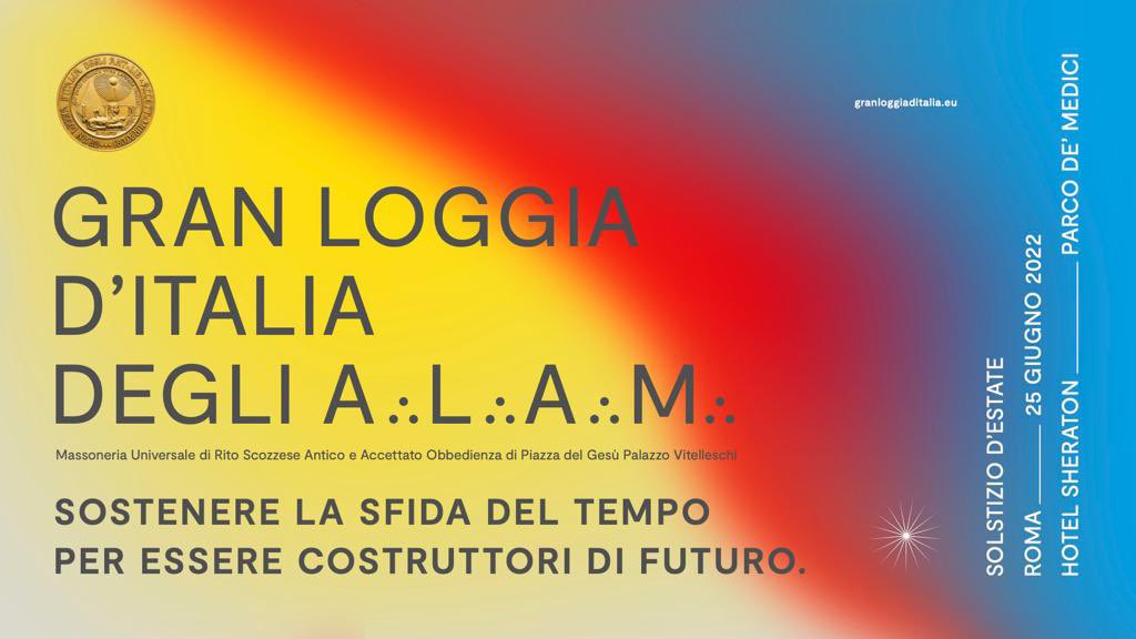 Gldialam's tweet photo. La Gran Loggia d’Italia degli A:.L:.A:.M:. celebra il solstizio d’estate giorno di luce e di dialogo per la costruzione della pace universale
25/06/2022 16:00
#Massoneria #solstiziodestate #Solstice #granloggiaditalia #gldi #gldialam https://t.co/wbq3z2pFTH