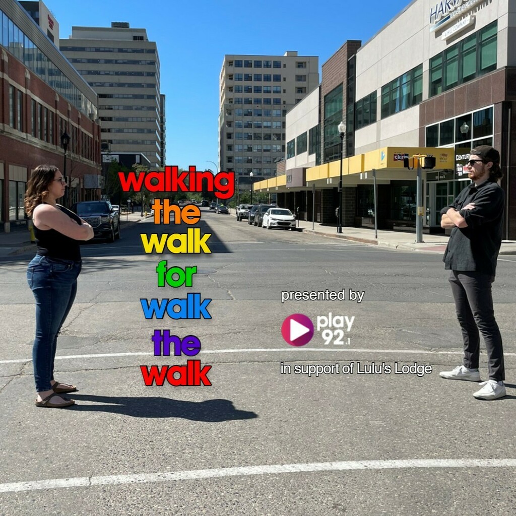 Mark &amp; Jess from <a href="/play92regina/">play 92 Regina</a> are "Walking the Walk" and competing to raise money for Lulu's Lodge today! 🏳️‍🌈🏳️‍⚧️

Starting from either end of Albert St, every $50 donated will move them 1 block towards Victoria Ave. The first person to reach the fini… instagr.am/p/CfJ0D6ur7Hp/