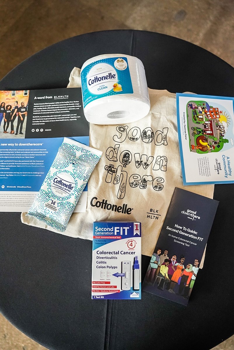 We are so grateful for partners like @BLKHLTH and @UmojaLife that help bring the #GoodDownThere program to life, distributing free screening kits and vital information are colorectal cancer. For more information, visit spr.ly/6019z9kQB 📸: cityslicka