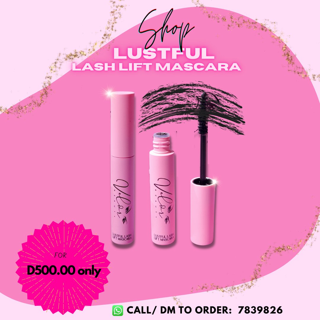 BeautyVelor's tweet photo. Shop the Lustful LashLift Mascara Today!
Place your order by calling or Direct messaging on 7839826. 

#velorbeauty #thegambia #gambian #gambia #makeupgambia #gambiangirl #gambianbusiness https://t.co/9d37EyWApH