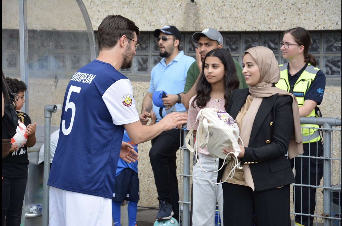 QatarMission_Ge's tweet photo. In her speech for the occasion, Ms. Juhara Al Suwaidi, Chargé d’affaires expressed delight to see a wide participation from Member States delegations of the #UN, &amp; affirmed the role of #sport in enhancing human rights principles &amp; in contributing to wellbeing of individuals 2/4 https://t.co/qkY6QldmnF