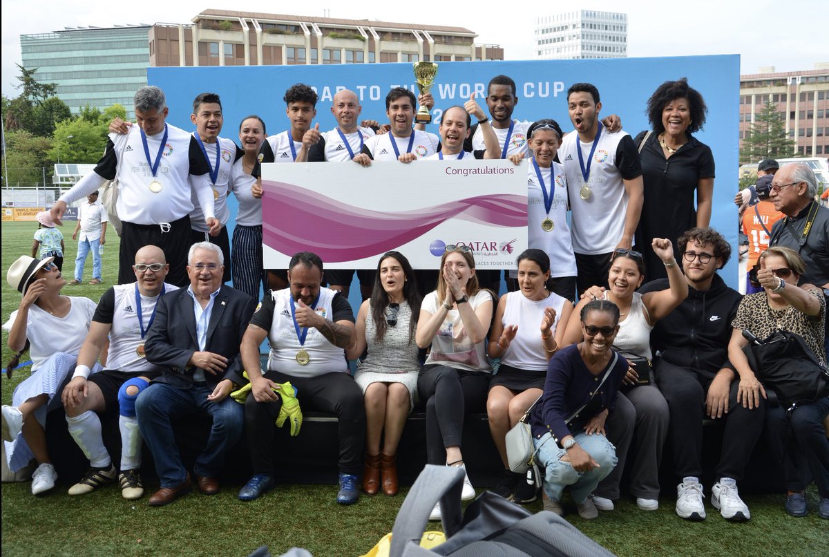 QatarMission_Ge's tweet photo. We also congratulate the top three teams of the tournament, namely the team of Central &amp; North American States coming in first place, followed by the Gulf Cooperation Council team in second &amp; the team of African states in third place 4/4 https://t.co/KoHKpOa3Se