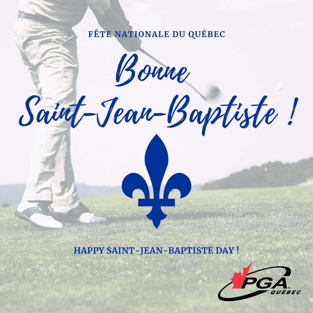 Bonne Saint-Jean-Baptiste à tous et à toutes! ⚜️
À quel terrain allez-vous célébrer la fête nationale? 🏌

Happy Saint-Jean-Baptiste Day! ⚜️
Where will you celebrate the national holiday? 🏌