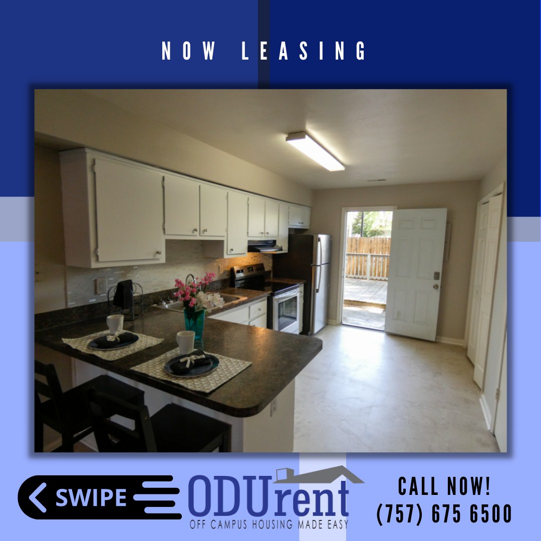 ODUrent's tweet photo. Only 7 more 4-bedroom Brick Duplex Units are available! Don't miss out on living at one of our spacious College favorite duplexes! Call NOW at (757) 675-6500 to tour and book your home away from home! https://t.co/lflwuJiRPE