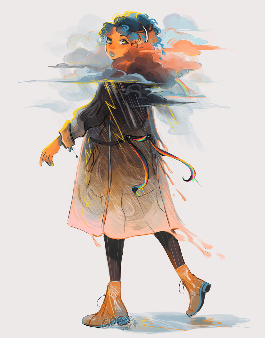 「Another raincoat 」|genevaのイラスト