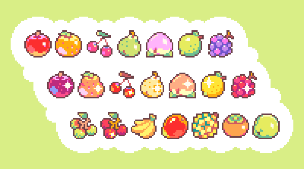 ピカチュウ 「fruits + cutes ⁺✧ 」|comms open!のイラスト