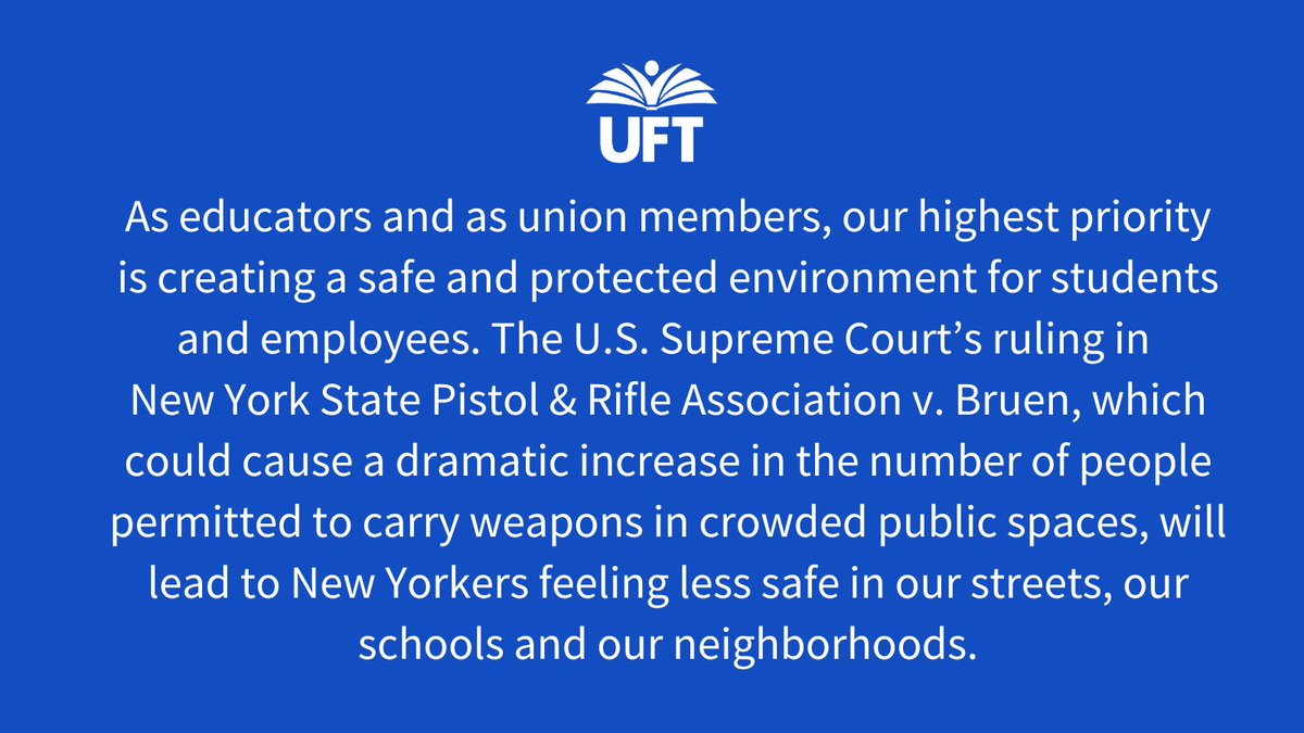 UFT's tweet photo. https://t.co/0LbQFopxeZ