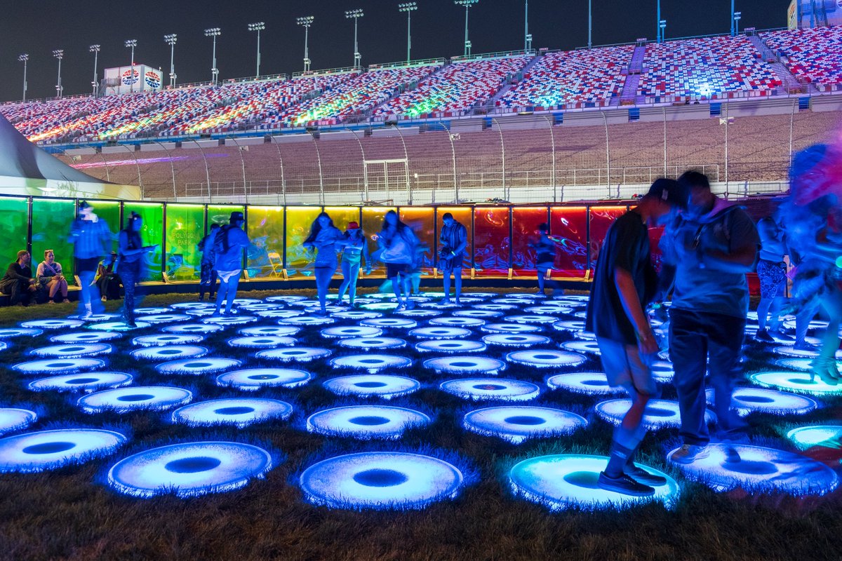 Last month Reflect made its second US appearance at @edc_lasvegas surrounded by Circle of Light by Toy Studio 🌈

REFLECT creates a cosmic expanse of light as guests walk, dance, and play.