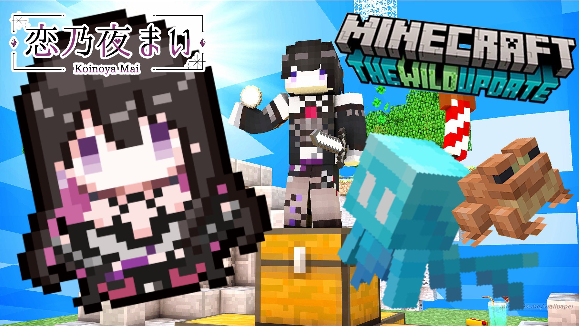 恋乃夜まい 新衣装あと5日でお披露目 Minecraft バージョン1 19で新要素を見つける探検 大きなまいを建築したい 6 24 12 00 Jst T Co Sjnlyiz8as 手に入れたエリトラで遠くまで探検 メサ見つけたいよ
