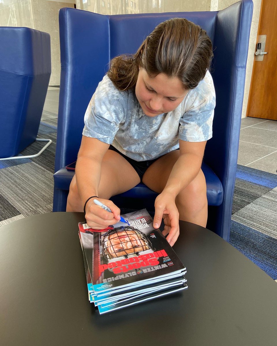 Met with USA Olympic hockey star <a href="/abby_roque/">Abby Roque</a> in Minneapolis. Total sweetheart and now part of my 40 year collection!!  She’s got a new fan for life!!