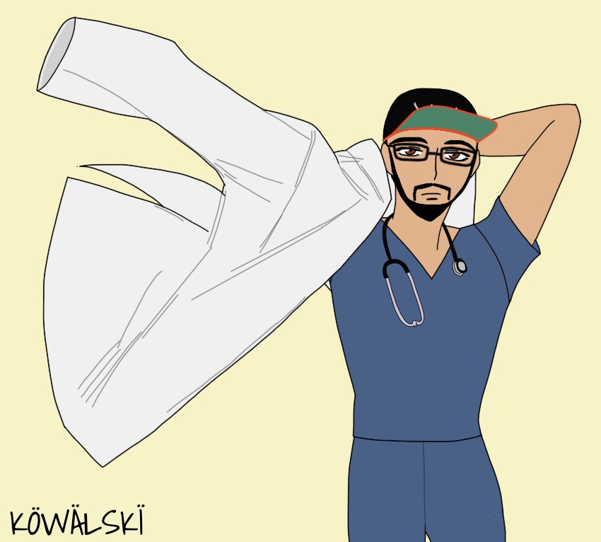 Kowalski_1437's tweet photo. "The Doctor is in."
Ganbare at Med School, Shabir!
#velostration https://t.co/ksJoXP9UE8