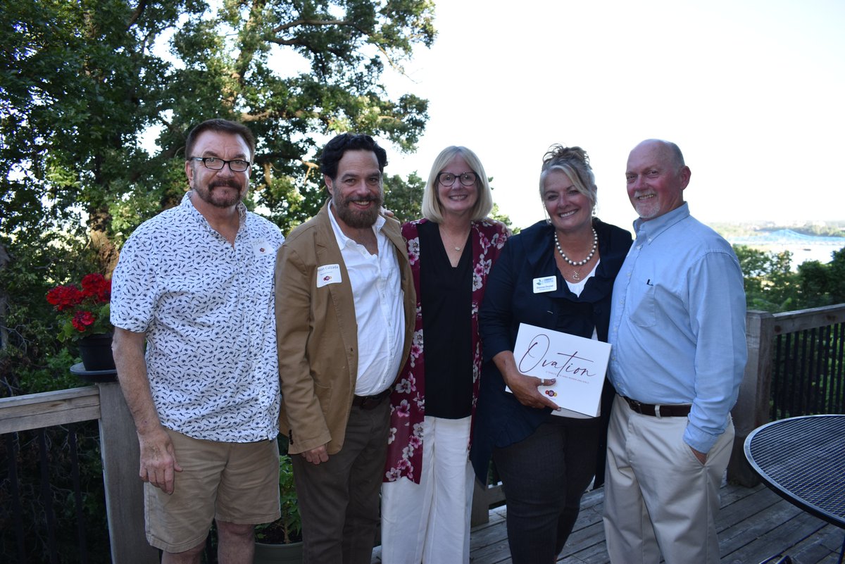 <a href="/givewesterniowa/">Community Foundation for Western Iowa</a> president and CEO, <a href="/donnadoubled/">Donna Dostal</a>  was honored last night with a surprise reception from friends, colleagues, and co-workers, as she learned she was featured in this year’s “Ovation: A Tribute to Iowa Women and Girls,” an annual publication of the <a href="/IowaWomensFdn/">IA Women's Foundation</a>!