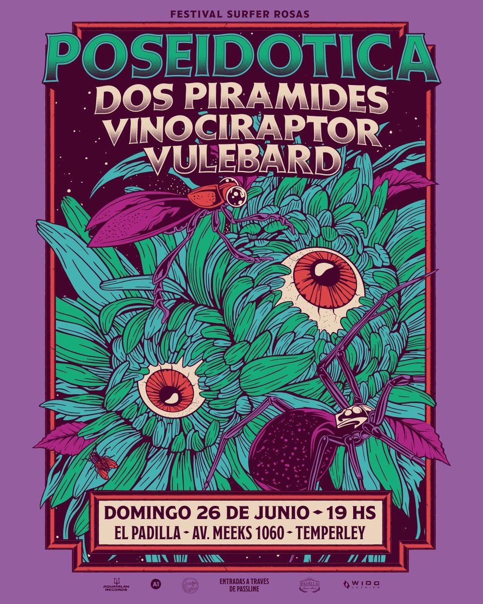 poseidotica's tweet photo. Este domingo estaremos encabezando el festival @Surferrosass en el Padilla de Temperley 🔥
Cambio de último momento: desde Quilmes se suman los asombrosos @Vulebard para completar un line up soñado junto a @vinociraptorok y Dos Pirámides 😍
🎟️ Tickets: https://t.co/7RhbtJVBW6 https://t.co/QHW8Bueyd4