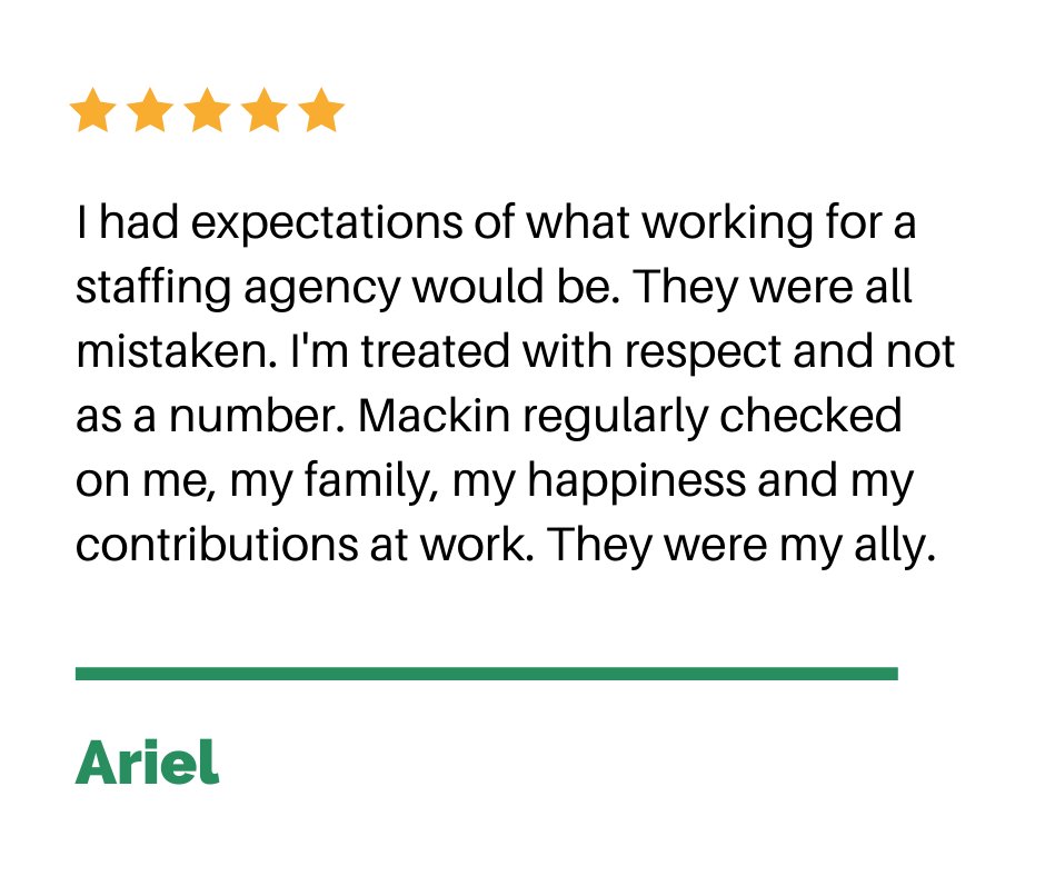 From one of our first employees that was with us many years and ended up landing an FTE job with our client because of his performance and attitude! We are humbled by these words.

#relationshipsmatter #employeesmatter #companyculture