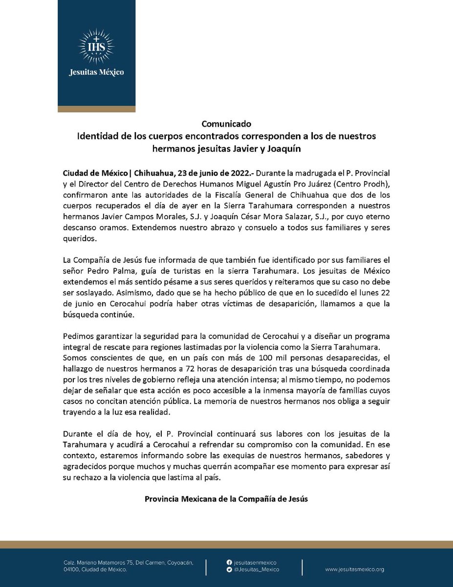 Compañía de Jesús en México tweet media