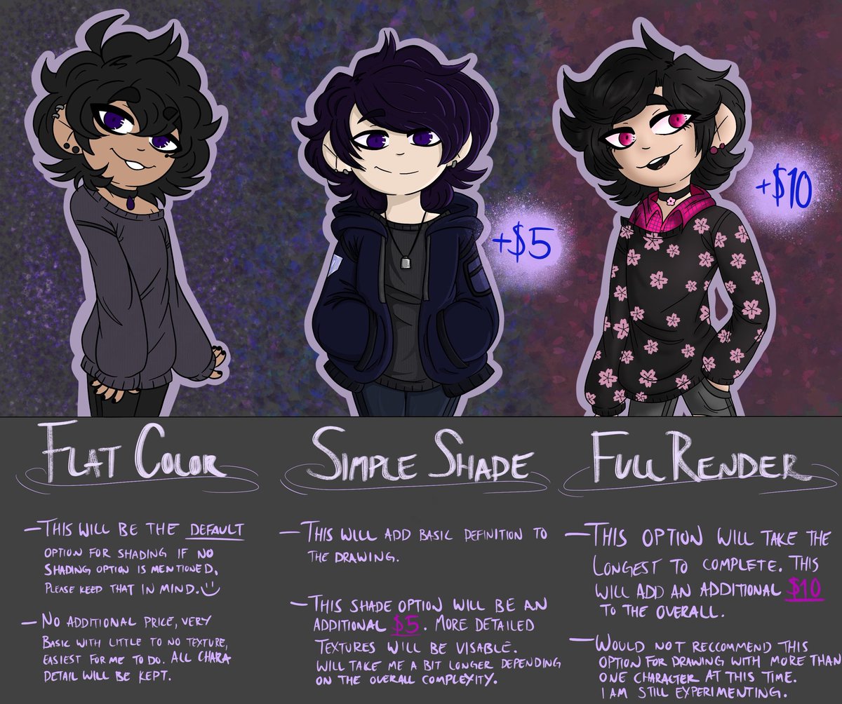 KTbunnE's tweet photo. I am very proud and excited to announce my commissions are now open!! 

I've spent so much time making this sheet seem appealing in hopes to attract new people. I can't wait to see what comes in and can't wait to draw amazing characters! 

Continued below- https://t.co/Y2Fc5Vp8J6