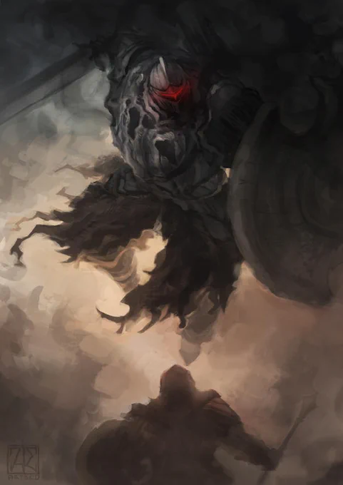 Fan art | Dark Souls II - The Pursuer

Artist: @blazemalefica 