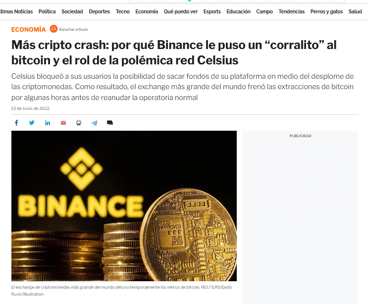 EconoCabreado's tweet photo. Vaya... Cristiano Ronaldo se asocia a #Binance , la empesa de criptomonedas que llegó ha hacer un corralito en la última caída y que lleva perdido un 56% de valor en los últimos 6 meses... Qué puede salir mal🤷‍♂️ https://t.co/j2JUTpA3HK