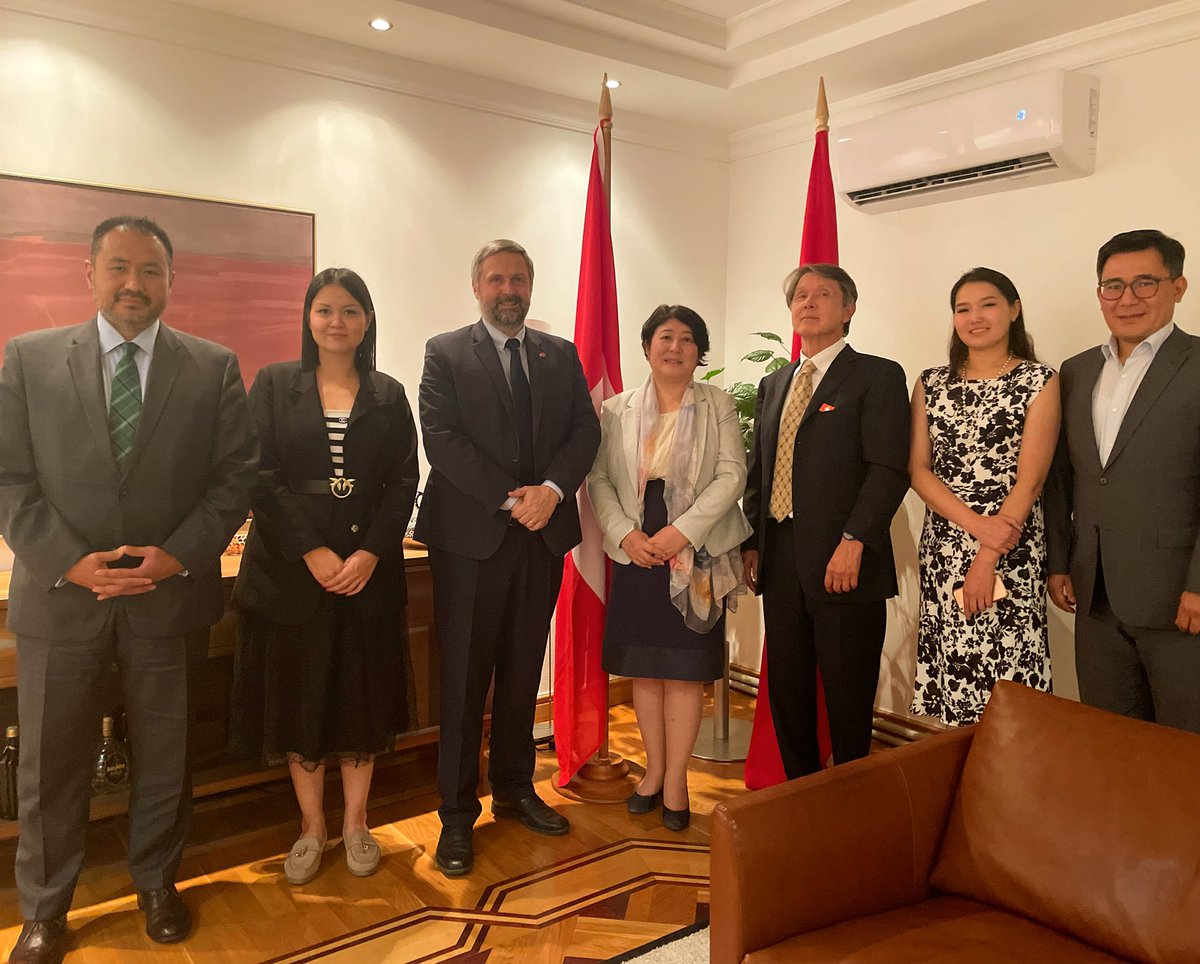 Supper with the Swiss Ambassador in Kyrgyz Republic - Olivier Bangerter and Dinara Kemelova - Deputy Minister of Foreign Affairs of the Kyrgyz Republic.