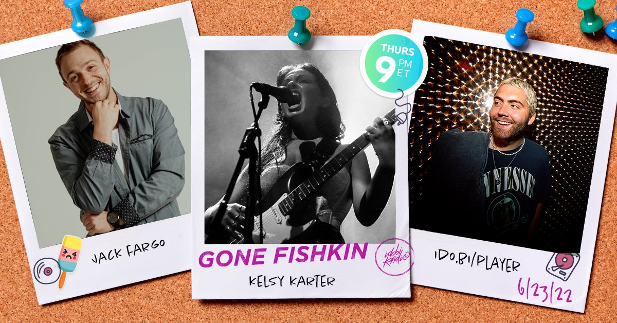 idobiradio's tweet photo. Tonight on @gonefishkin, Fish will be chatting with @KelsyKarter and @JackFargo plus premiering “October Love” - @callaway_martin
Listen at  9PM ET https://t.co/SN608CF46H https://t.co/0izfwQoaGH
