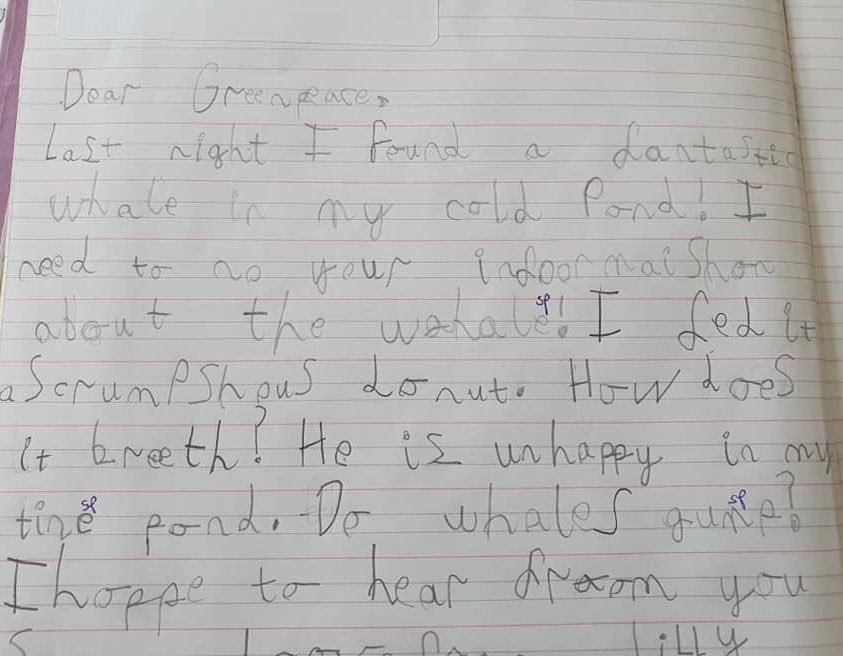 MissCGough's tweet photo. Beyond proud of my little year 1’s! We have been writing letters to @GreenpeaceUK this week based on this term’s text ‘Dear Greenpeace’. They have made so much progress with their writing this year!🌟 https://t.co/t434yfjosx