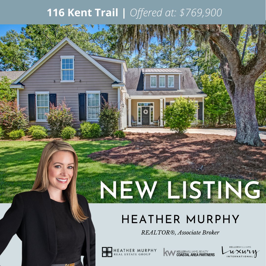 HeatherMurphyKW's tweet photo. NEW LISTING 🎉 

This 4 bedroom, 4.5 bathroom home is located in one of the most sough after communities in the greater Savannah area: Westbrook at Savannah Quarters! 🤩

🚨Don't miss your opportunity to tour this listing on Saturday, Just 25th, from 11am-1pm! 🚨 https://t.co/DU2jUZ2hk9