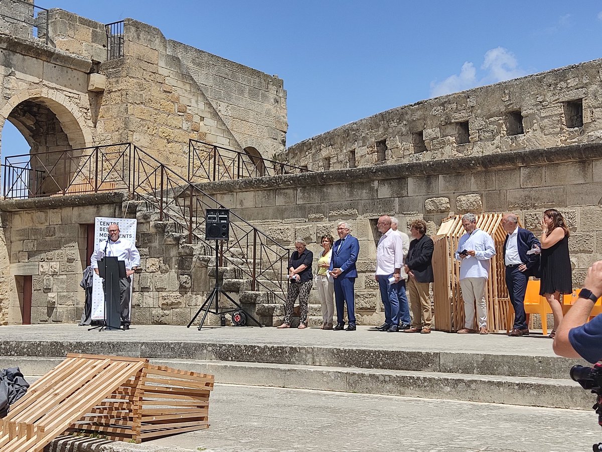 FondSOLUTYS's tweet photo. La Fondation SOLUTYS Group vous invite à découvrir le nouvel espace de médiation des Tours et Remparts d’Aigues-Mortes inauguré ce jour en présence de Philippe BÉLAVAL, Président du @leCMN et Marie-Laure FROMONT, Administratrice des Tours et remparts d'Aigues-Mortes. https://t.co/3ldQY6kPsm