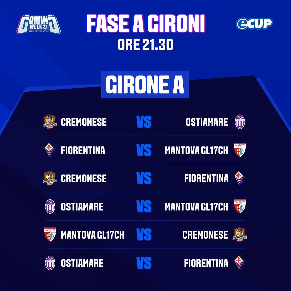 🎮🟣⚪ Ancora in campo!

Accantoniamo la vittoria in E-Serie D di ieri sera, ci aspettano altri match da vincere 💪🏻

#NOISIAMOSTIAMARE
<a href="/LNDEsport1/">LND Esport</a> 
<a href="/MomentumVPC/">MomentumVPC</a>