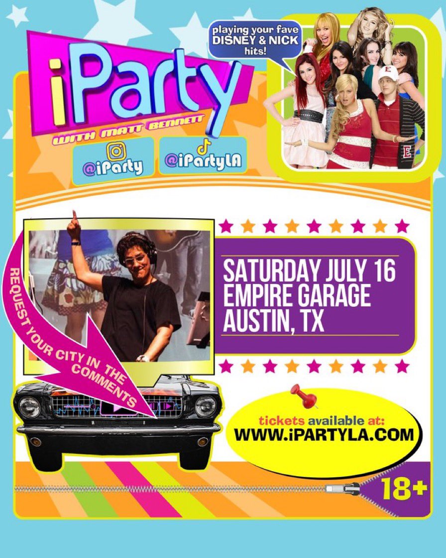 MattBennett's tweet photo. I’m coming to Austin! https://t.co/p4daaF7bfc
