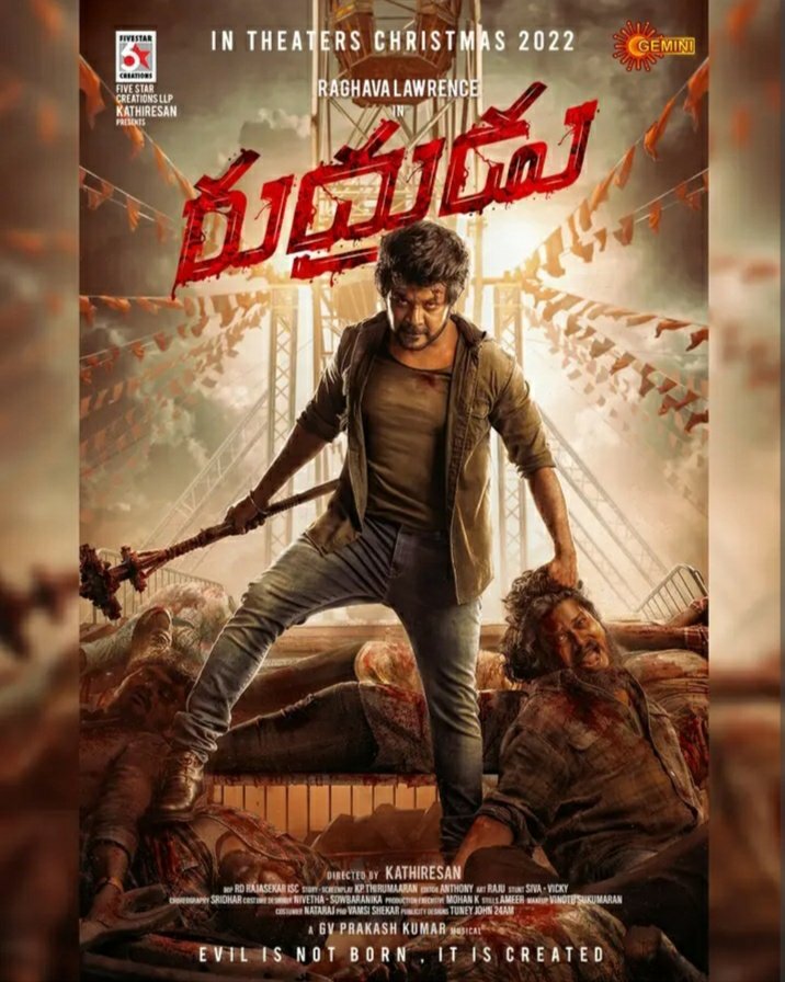 AbhiMedia5's tweet photo. #Rudhrudu #RudhruduFirstLook #RudhranFromChristmas2022 #RaghavaLawrence https://t.co/ysswvLACXd
