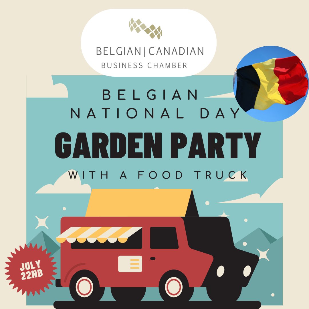Belgiumconnect's tweet image. The BCBC cordially invites you to our Belgian National Day Garden Party with a Food Truck on July 22nd.

Special for members in good standing only: bring a friend at the