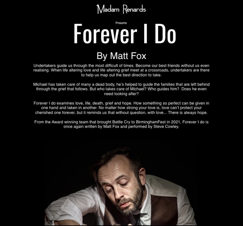 We’ve had a brilliant few days readying Forever I Do by @SwindonTheOpera for <a href="/bhamfest/">Birmingham Fest</a> don’t miss us <a href="/crescenttheatre/">Crescent Theatre</a> on the 15th, 16th and 17th July only! 
Still time to get your tickets here- 
crescent-theatre.co.uk/event-details/…