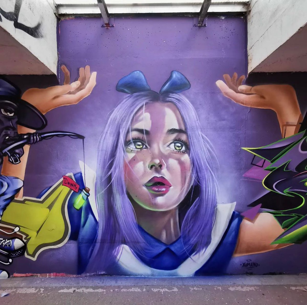 traintoutopia's tweet photo. #aliceinwonderland by Xemayo in Godella, Spain 🇪🇸 https://t.co/4xGl9YTLEN