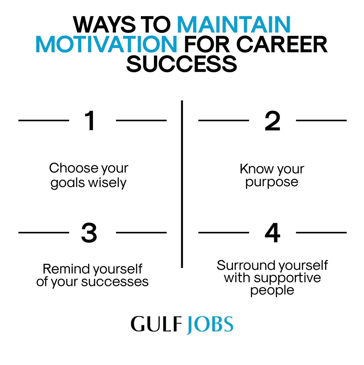 GulfJobsCom's tweet photo. Many major career accomplishments take years to achieve and maintain a high motivation level throughout your career is important to helping you accomplish those goals🏆🙌.
-----
🌐 https://t.co/55OHlqztHN
.
#gulfjobs #gulfcountries https://t.co/BxFzxwn1ip