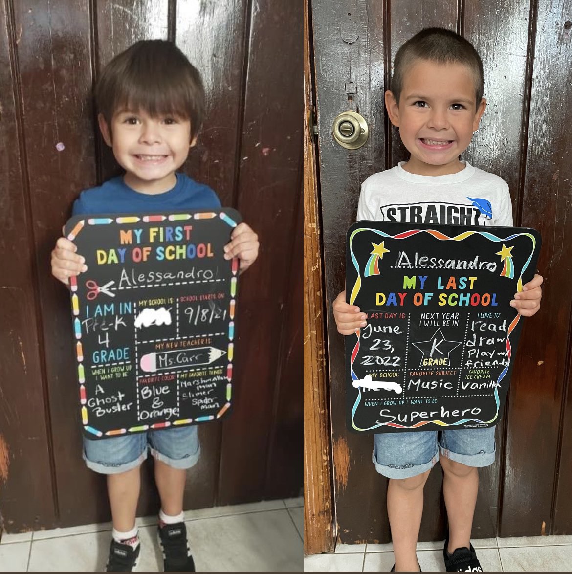MsPepeLibrarian's tweet photo. Canโt believe how much he has changed this school year! Off to Kindergarten for my Alessandro! #peaceoutprek #kindergartenherehecomes @BPS_Beginners @TheHECC_BPS https://t.co/pEdoeXfbrR
