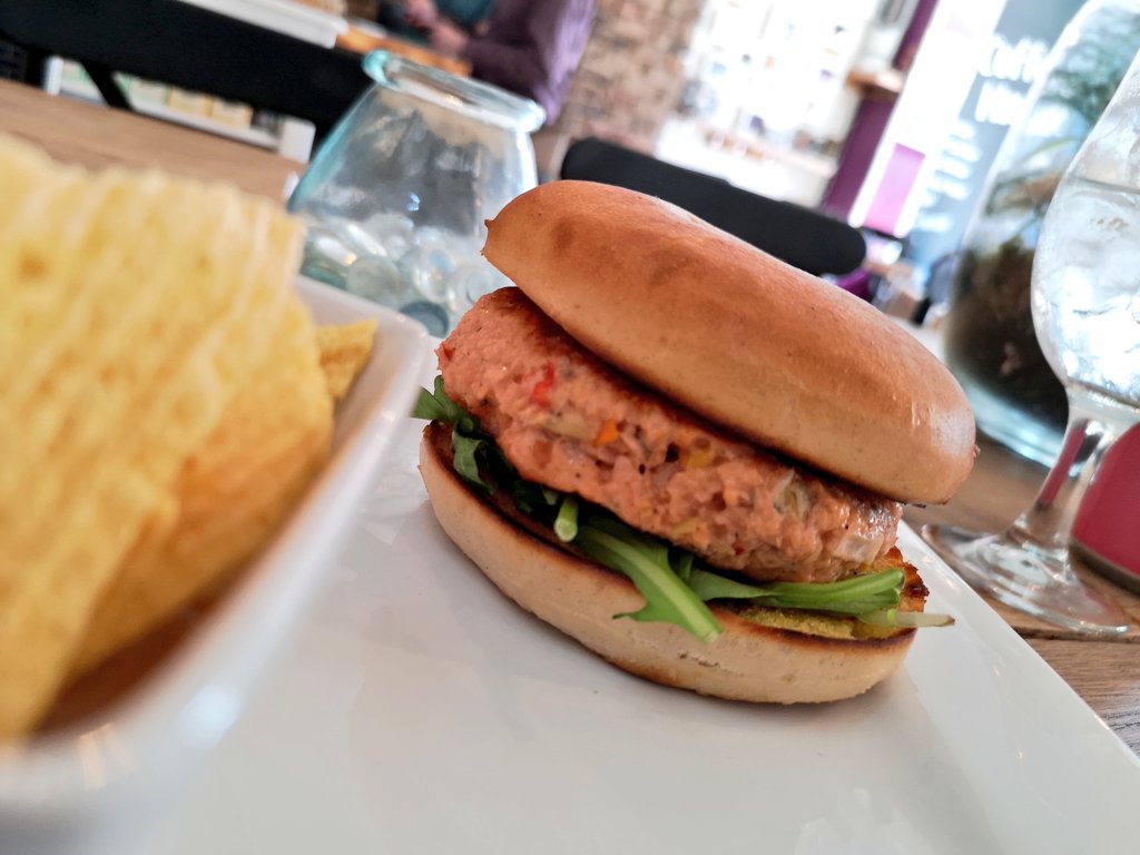 soult's tweet photo. Impacted by the delayed rebuild of #Durham bus station, popular eatery @beanSOCIAL_ needs to raise £10k to extend its lease beyond August. I've donated to the Crowdfunder, and have just enjoyed one of the best #vegan burgers I've ever tasted! https://t.co/v3SaPyFEYG #savethebean https://t.co/qTl0UG3kLj
