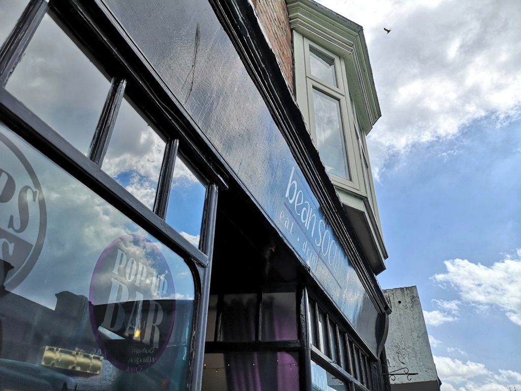 soult's tweet photo. Impacted by the delayed rebuild of #Durham bus station, popular eatery @beanSOCIAL_ needs to raise £10k to extend its lease beyond August. I've donated to the Crowdfunder, and have just enjoyed one of the best #vegan burgers I've ever tasted! https://t.co/v3SaPyFEYG #savethebean https://t.co/qTl0UG3kLj