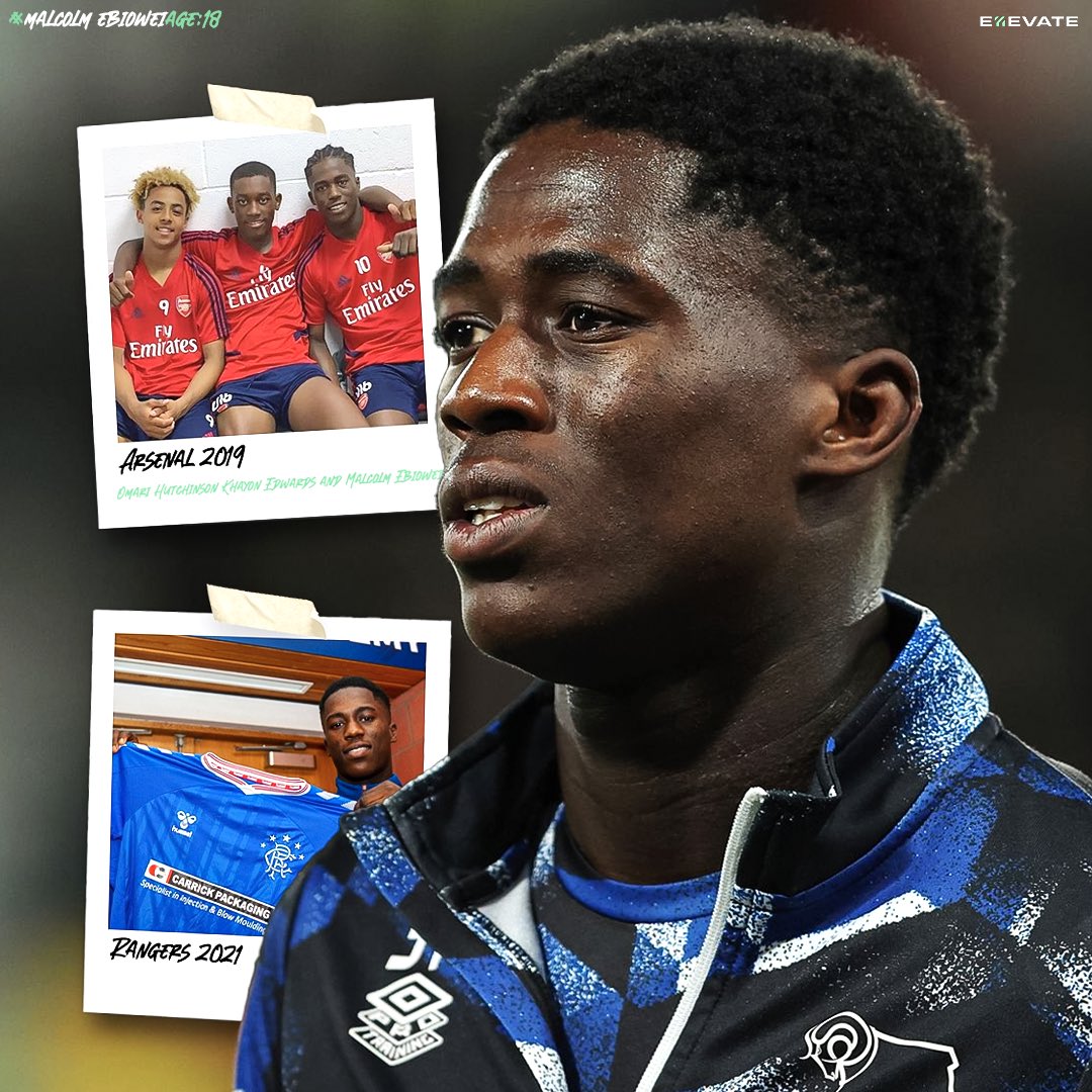 Malcolm Ebiowei’s journey so far…

❌ Released by Arsenal in 2019
🤦‍♂️ Rejected by West Ham in 2019
🔚 Let go by Rangers in 2021
✅ Joins Derby academy 

Broke in to the first team quickly. Now set to join Crystal Palace after impressing scouts… Never give up 🔥