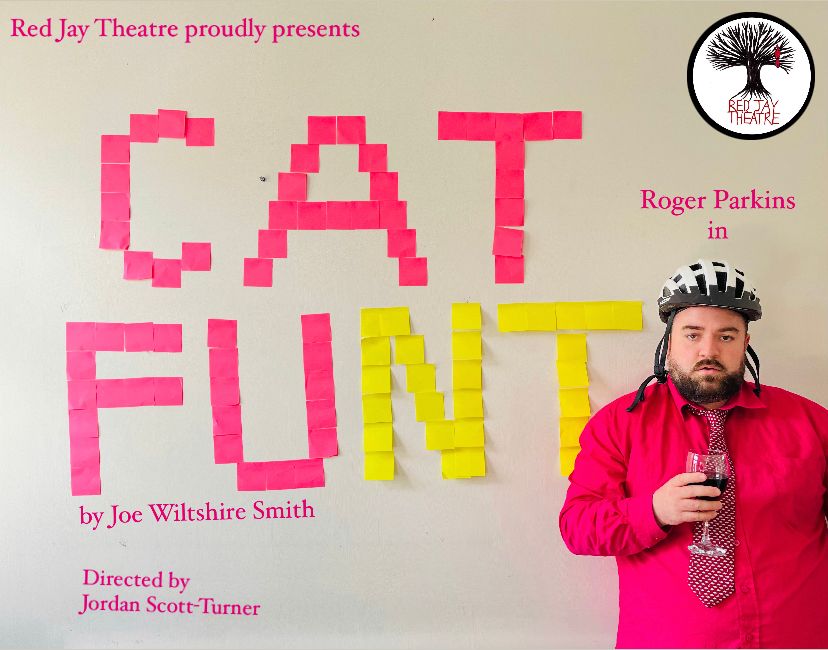 GooseTheatre's tweet photo. HAVE YOU GOT YOUR TICKETS YET? For not much more than the *steadily rising* cost of a Freddo, you can check out CAT FUNT from @RedJayTC - a dark comedy about identity, body dysmorphia and capitalism. https://t.co/plVS2f0CnF