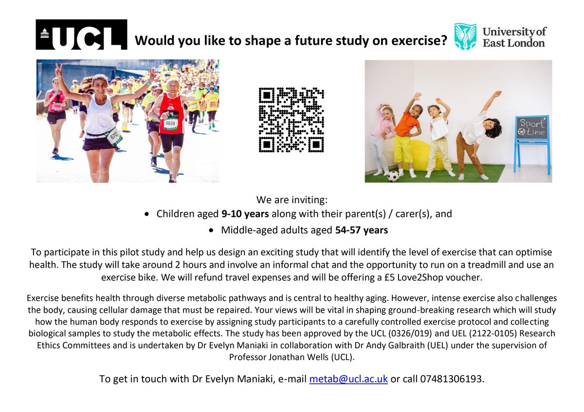 Evelyn Maniaki (@drevelynm) on Twitter photo 📣 #recruitment for my human pilot study has begun! Come and help me design an exciting collaborative study between #UCL and #UEL on 🏃🏽 #exercise #metabolism! #research #PhD <a href="/LIDo_DTP/">LIDo</a> <a href="/UCLResearch/">UCL Research</a> <a href="/UCLchildhealth/">UCL Great Ormond Street Institute of Child Health</a> <a href="/ich_ppp/">Population, Policy and Practice Department</a> <a href="/UEL_News/">Uni of East London</a> 📣 #recruitment for my human pilot study has begun! Come and help me design an exciting collaborative study between #UCL and #UEL on 🏃🏽 #exercise #metabolism! #research #PhD <a href="/LIDo_DTP/">LIDo</a> <a href="/UCLResearch/">UCL Research</a> <a href="/UCLchildhealth/">UCL Great Ormond Street Institute of Child Health</a> <a href="/ich_ppp/">Population, Policy and Practice Department</a> <a href="/UEL_News/">Uni of East London</a>