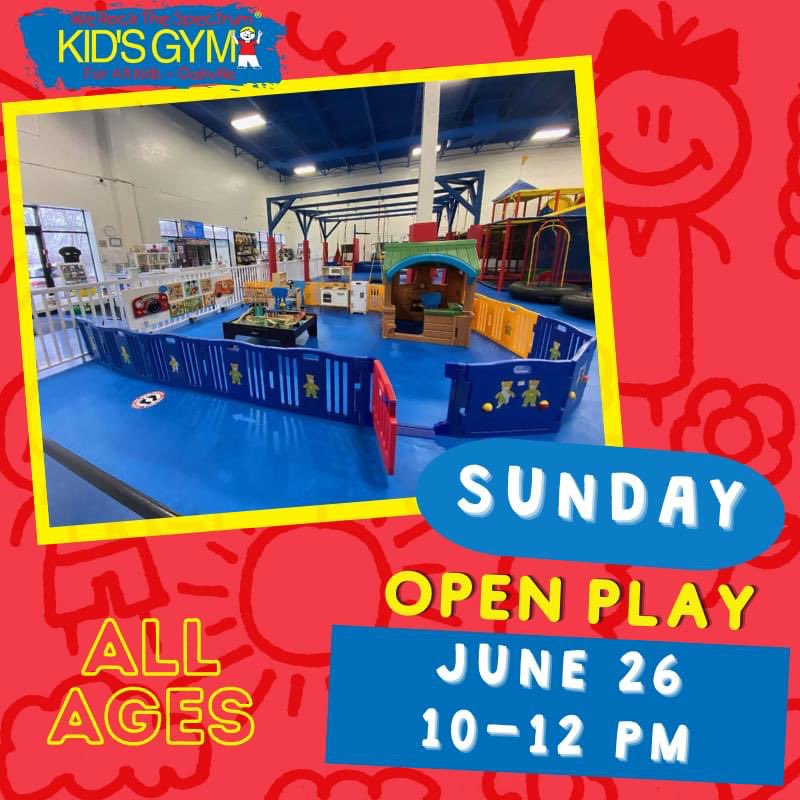 Sunday open play 10-12 pm!