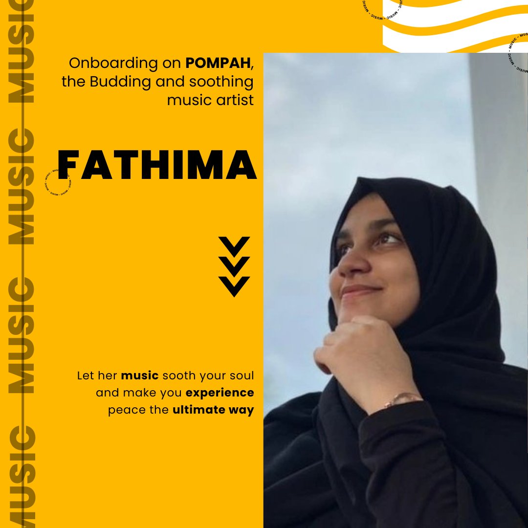 Pompah_Official's tweet photo. Welcome to the PompAH family, Fatima. We hope you get along the vibrant energy that you showcase in your videos!
#readysteadypompah #artistsofpompah #pompah #music #musician #keyboard #artist #musicartist #musiciansofinstagram #songs #art #artists #talent #talentedartists https://t.co/BxuUjpOJTL