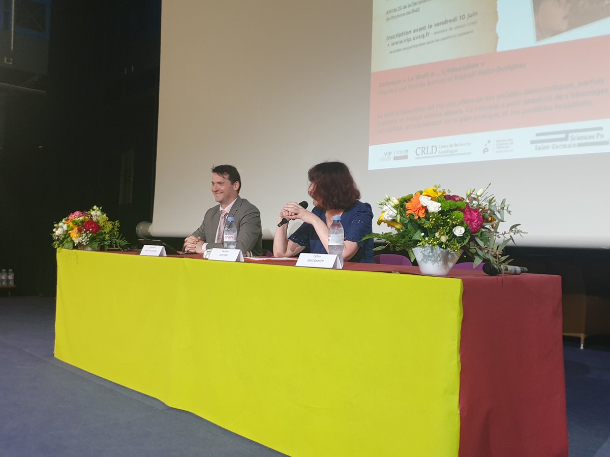 Sciences Po Saint-Germain (@sciencesposgl) on Twitter photo Après quelques mots d'introduction par Céline Braconnier, directrice de <a href="/SciencesPoSGL/">Sciences Po Saint-Germain</a>, c'est parti pour le colloque "Le droit à... l'éducation" organisé par Pascale BERTONI et <a href="/r_mattaduvignau/">Raphaël Matta Duvignau</a>, enseignants-chercheurs en droit public <a href="/uvsq/">UVSQ</a> <a href="/VIP_UVSQ/">Laboratoire VIP</a> <a href="/UnivParisSaclay/">Université Paris-Saclay</a>. Après quelques mots d'introduction par Céline Braconnier, directrice de <a href="/SciencesPoSGL/">Sciences Po Saint-Germain</a>, c'est parti pour le colloque "Le droit à... l'éducation" organisé par Pascale BERTONI et <a href="/r_mattaduvignau/">Raphaël Matta Duvignau</a>, enseignants-chercheurs en droit public <a href="/uvsq/">UVSQ</a> <a href="/VIP_UVSQ/">Laboratoire VIP</a> <a href="/UnivParisSaclay/">Université Paris-Saclay</a>.