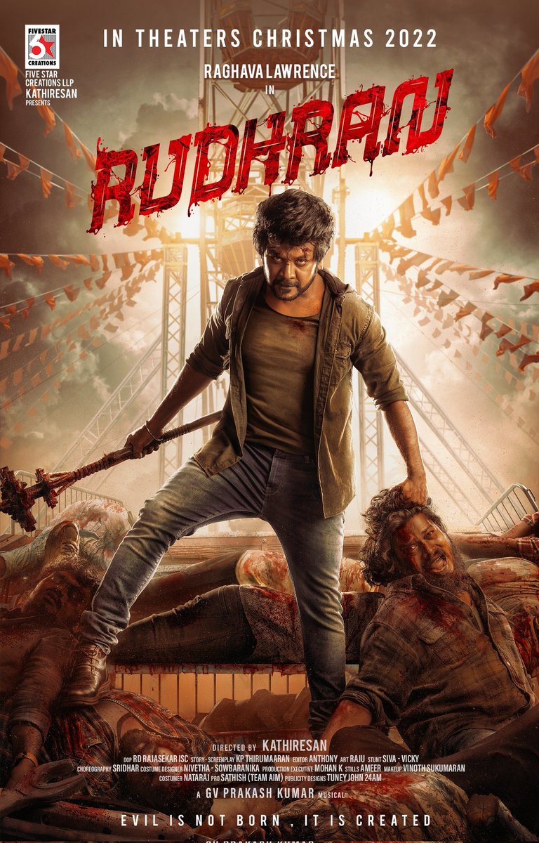 Cut12596's tweet photo. Rudhran Movie Firstlook Poster... 🔥🔥🔥
#RudhruduFirstLook #Rudhran #raghavaLawrence #Cinemania24x7tv https://t.co/B66TSOVj44