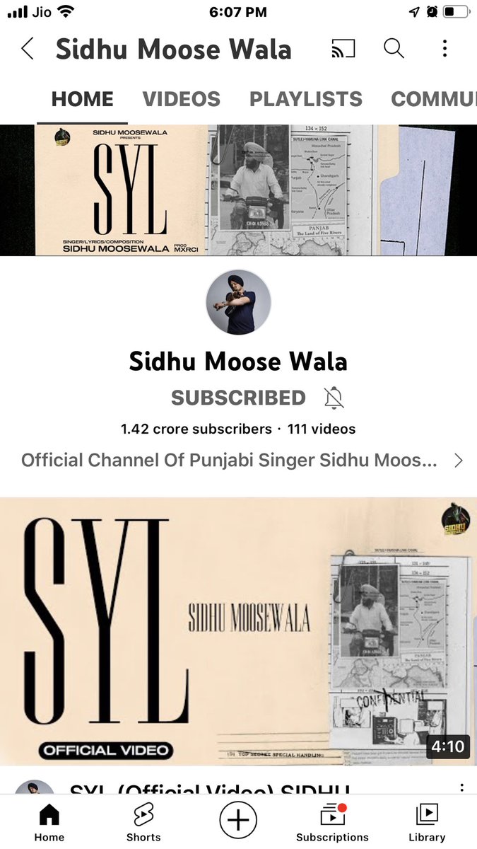 29~5 ..:::::::7.8million followers ,today it’s 14.2 million 

#SYLByLegendMoosewala