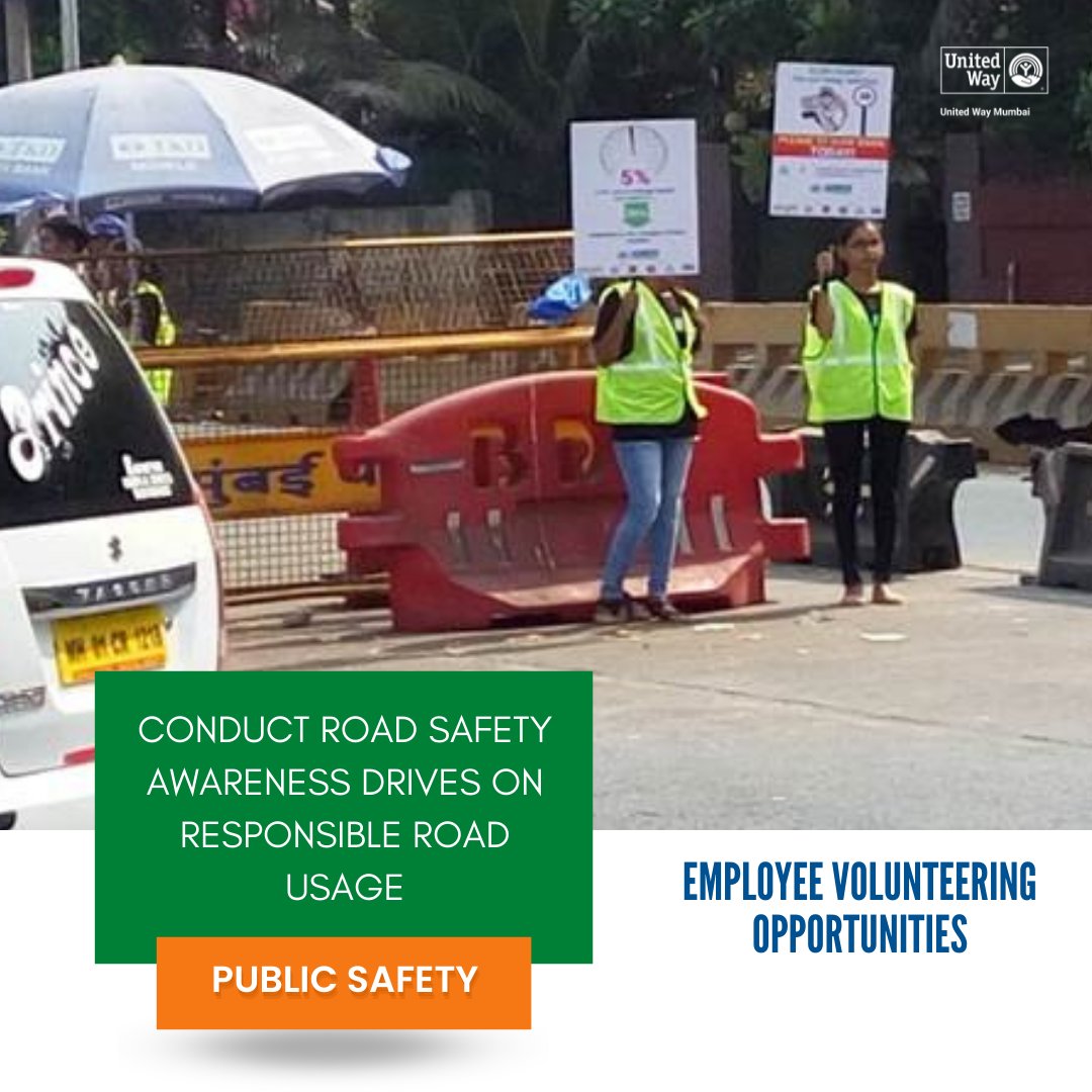 UWMumbai's tweet photo. Employees can help keep our roads safe through our volunteering initiatives and generate awareness regarding safe road usage. For more information regarding our safety-related volunteering activities, DM us. 
#EmployeeVolunteering #RoadSafetyProject #Volunteering #LiveUnited https://t.co/CmgXNocOGG